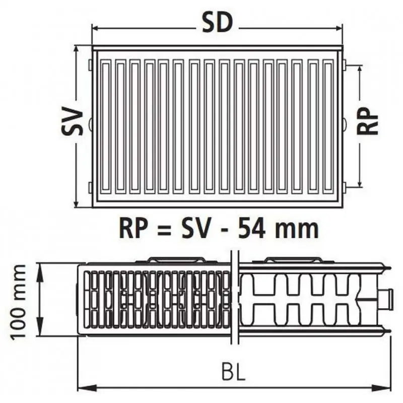 B-Ware Kermi Heizkörper Radiator Kompakt Weiß 22 900 800 X2 Profil K Heizung Siehe Text - 4037486014449