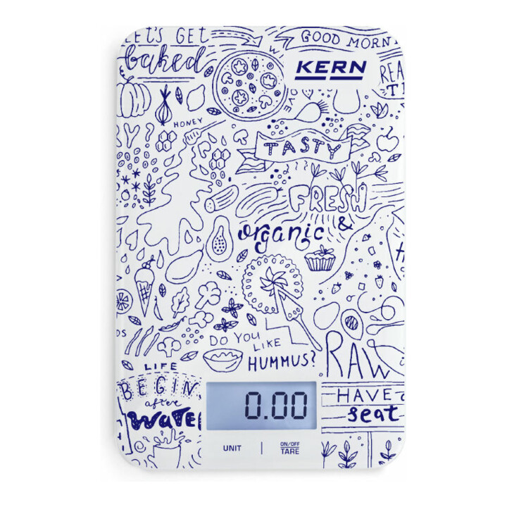 Kern Design Küchenwaage Waage Haushaltswaage Sicherheitsglas Flache Bauweise B-Ware - 4045761248816