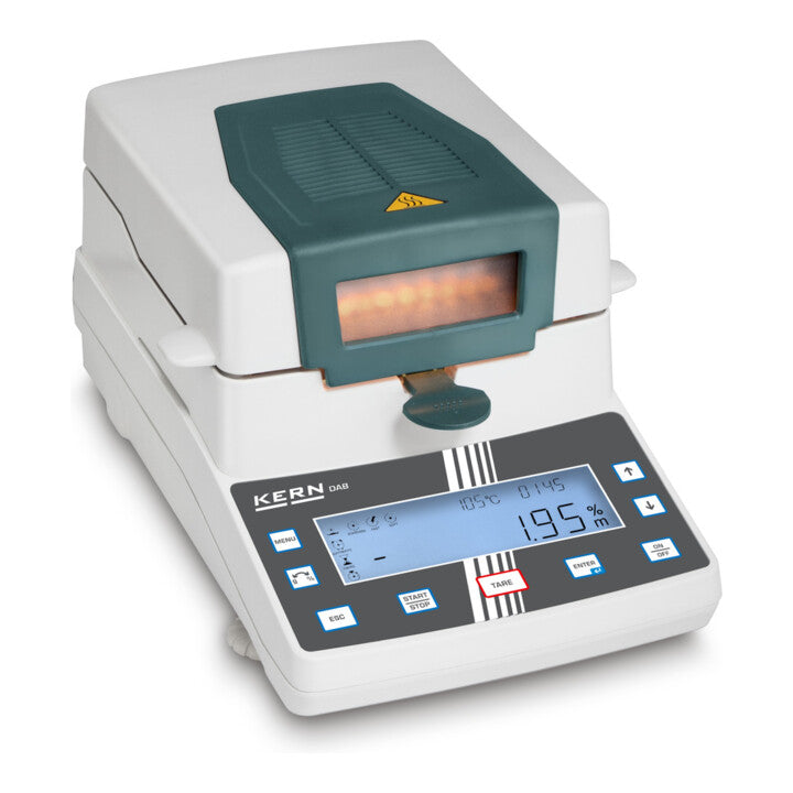 KERN Feuchtebestimmer Gerät Waage DAB 100-3 Speicherfunktion 110g 0,001g - 4045761179622