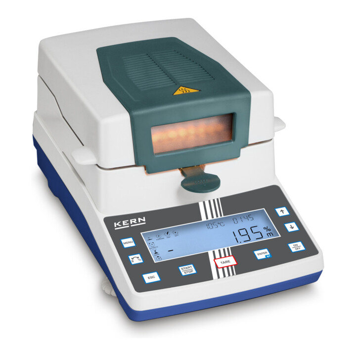 B-Ware Kern Feuchtebestimmer Messgerät Trocknungswaage Dab 200 2 Halogen Weiß 200g - 4045761213029