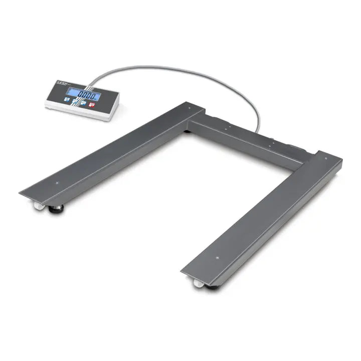 B-Ware Kern Palettenwaage Bodenwaage 3000 Kg Waage Arbeitsschutzhaube Netzadapter - 4045761203204