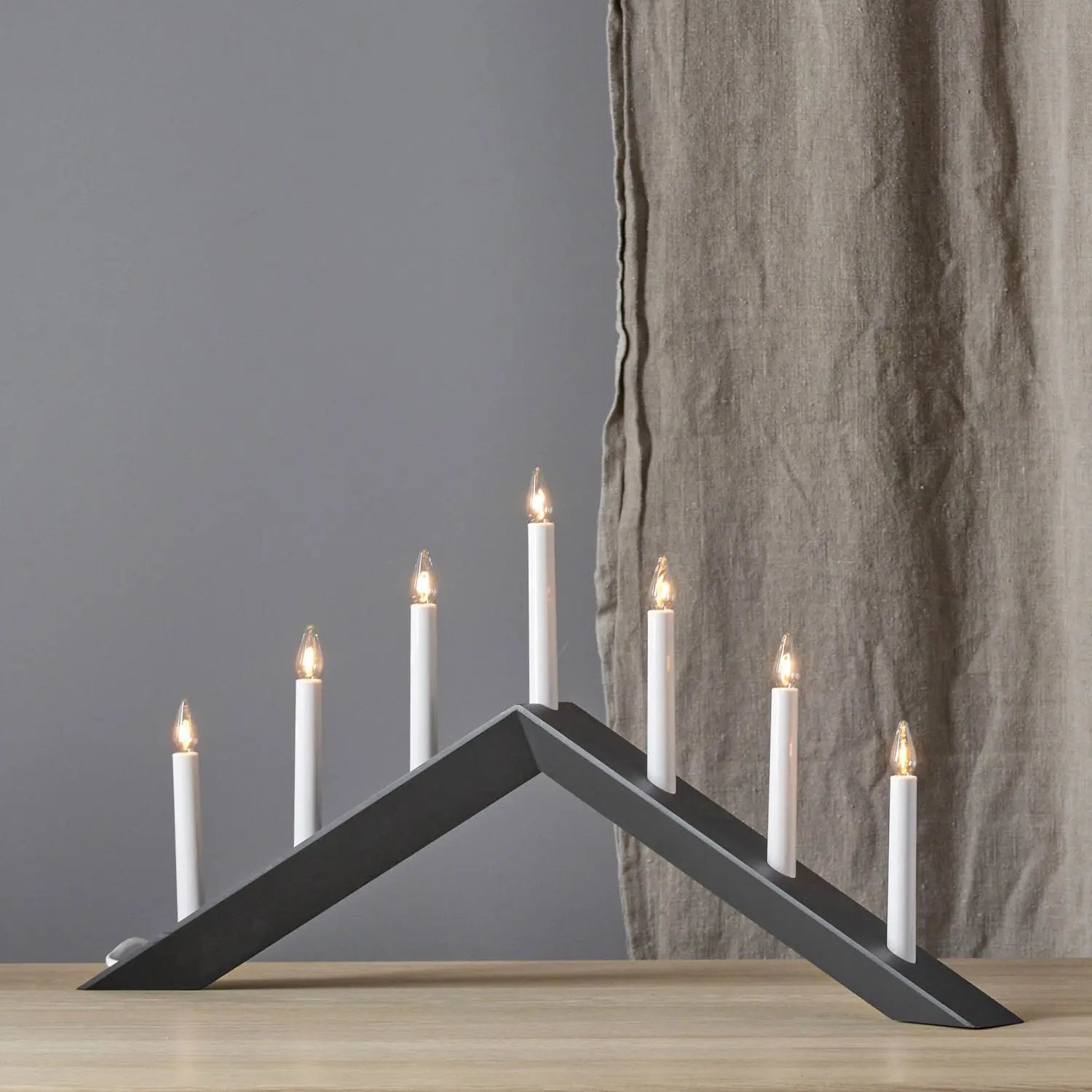 B-Ware Star Trading Arrow Kerzenleuchter Leuchter 7flammig Schwarz Tischdeko  - 7391482033390