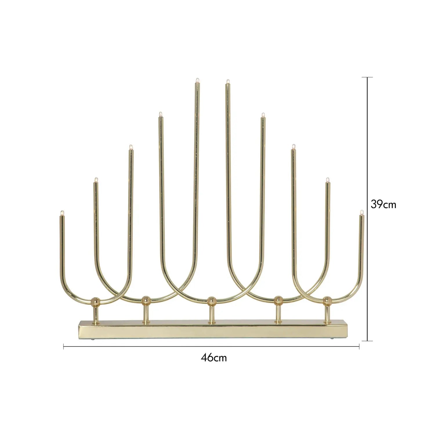 B-Ware Star Trading Kerzenleuchter Leuchter Novum 10 Flammig Messing Metall E5 - 7391482078230