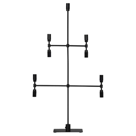 B-Ware Star Trading Kerzenleuchter Twice Dekoleuchter E14 Schwarz Neunflammig 91 Cm - 7391482048790
