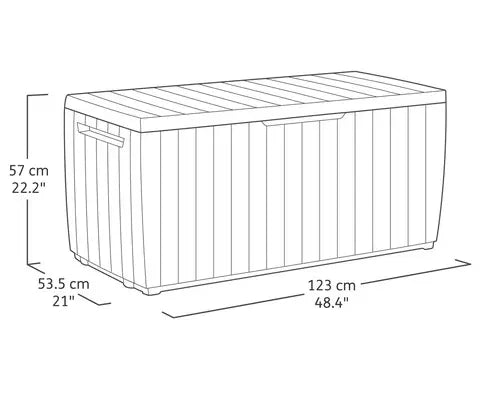 B-Ware Keter Aufbewahrungsbox Kiste Gartenbox Sitzgelegenheit Grün Springwood - 7290112646736