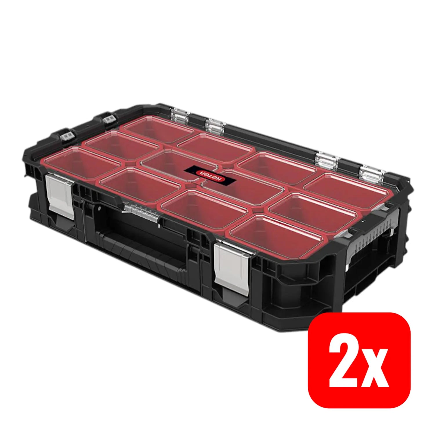 B-Ware Keter Connect Sortimentskasten Kleinteilemagazin Werkzeugkoffer Koffer 2 Stück - 7290112630384