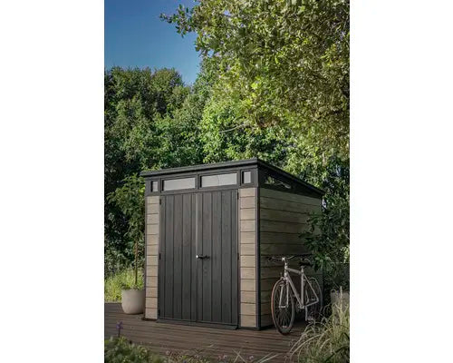 B-Ware Keter Gartenhaus Gerätehaus Gartenhütte Signature Collection Fußboden Braun - 7290112638991