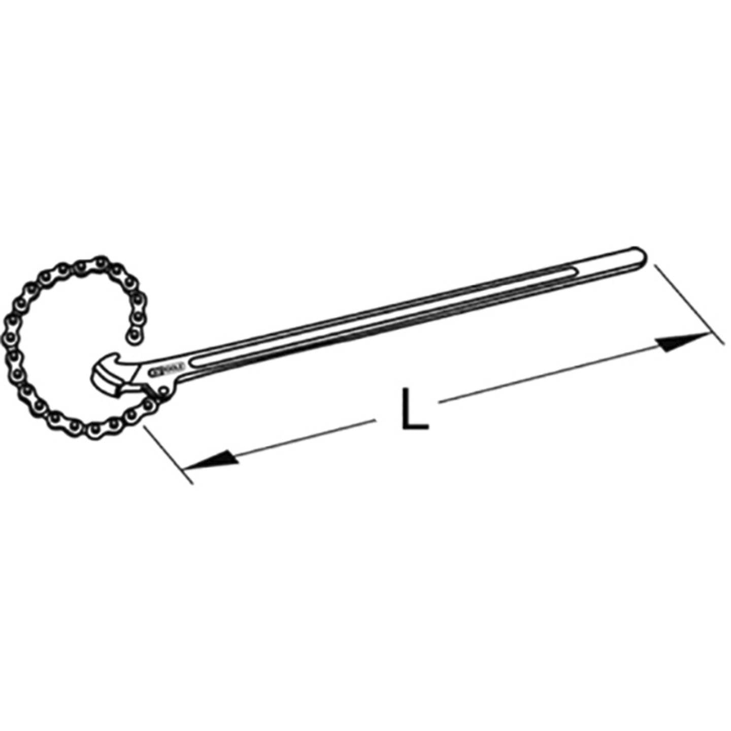 KS Tools Kettenrohrzange Kettenrohrschlüssel Chain Wrench Werkzeug 1140040 - 4042146157428