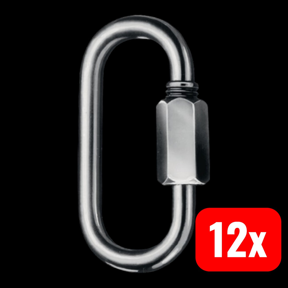 Kleinsorge Kettenschnellverschluss Quicklink Größe 4 Innenhöhe 33mm 12x100 Stück - 4251063404175