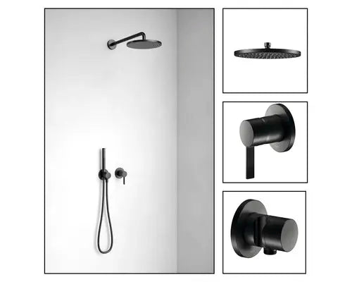 B-Ware Keuco Duscharmatur Set Badarmatur Ixmo Dusche Schwarz Matt Black Selection - 4017214931033