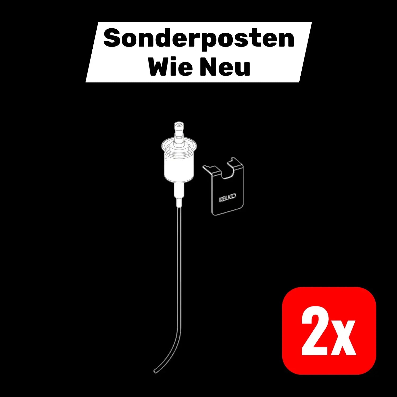 B-Ware Keuco Elegance Seifenspenderpumpe Chrom Seifenspender Pumpe Flüssigseife 2 X - 1