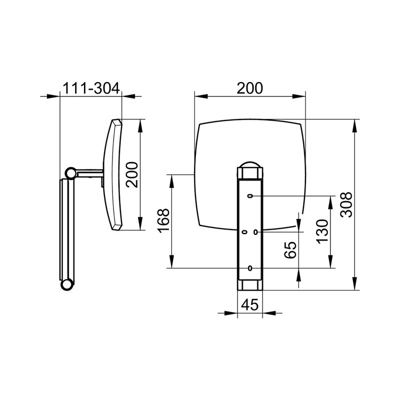 Keuco Kosmetikspiegel Eckig 17613 Unbeleuchtet Verchromt Badezimmerspiegel B-Ware - 4017214413515