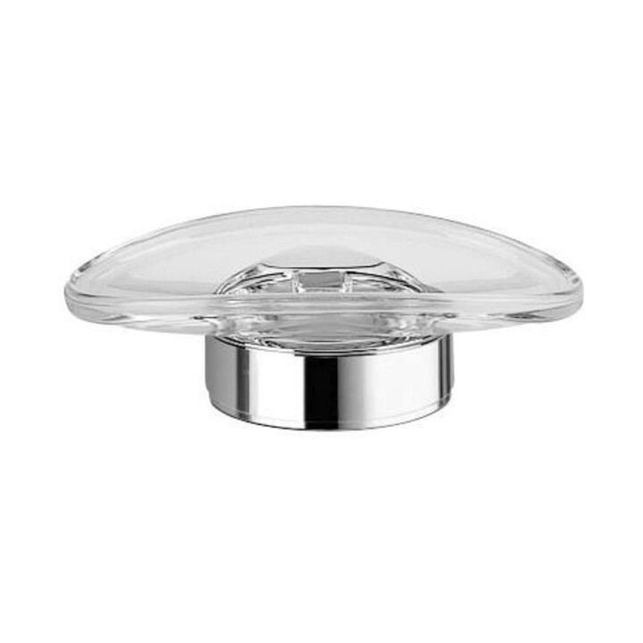 B-Ware Keuco Seifenschale Ablage Kristallglas Elegance Lose Klar Echt Kristallglas