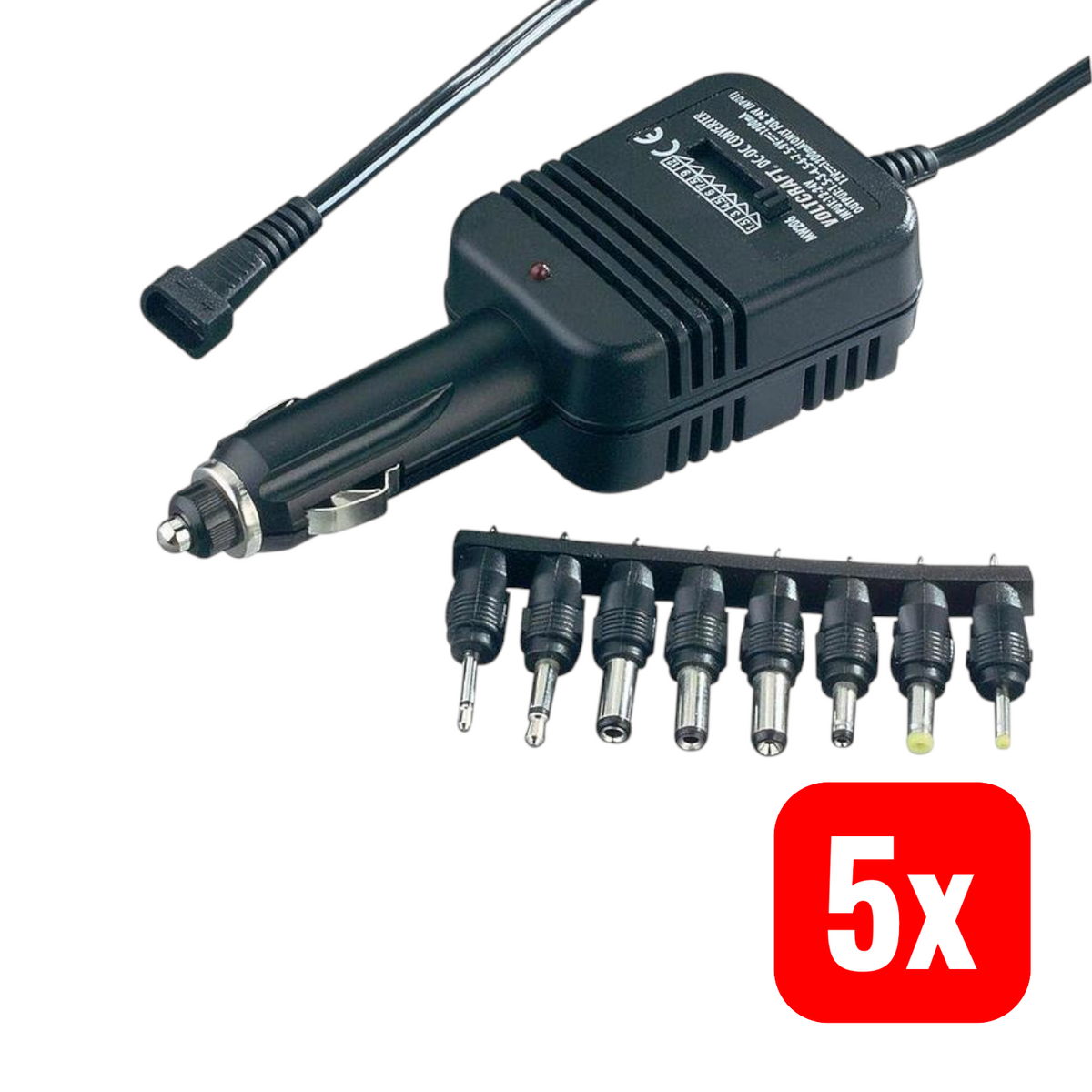 Voltcraft DC/DC-Kfz-Wandler Kfz-Kleingeräte-Adapter Netzteil Messtechnik 5 STÜCK - 4016138523584