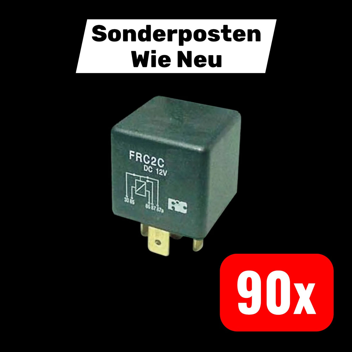 FiC Kfz-Relais Schaltrelais FRC2C-1-DC12V 12V 50A 1 Wechsler 90 STÜCK - 2050000399428