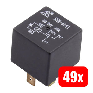 B-Ware Tru Components Shr 4141 Shr 12 Vdc F C 5pin Kfz Relais Wechsler 49 Stück