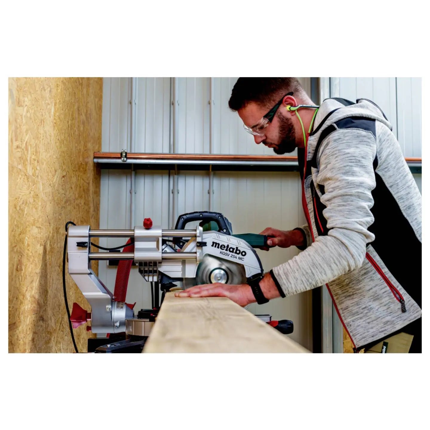 B-Ware Metabo Kappsäge Gehrungssäge Kgsv 254 Mc Holz Aluminium Tisch Sägeblatt - 4061792268272