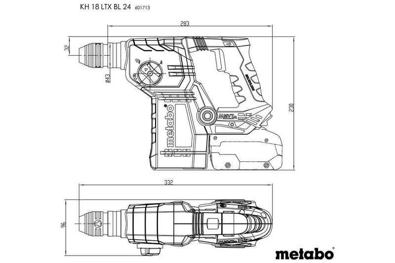 B-Ware Metabo Kh 18 Ltx Bl 24 Sds Plus Akku Kombihammer 18 V Bohrer Werkzeug Bohrhämmer - 4061792218505