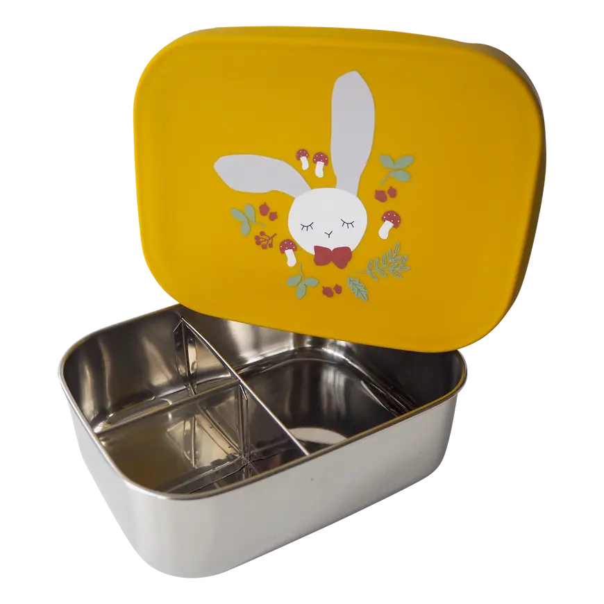 B-Ware Kikadu Brotdose Lunchbox Hase Gelb Kinderbox Brotbox - 4260711123306