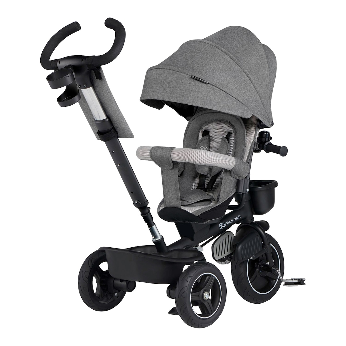 Kinderkraft Dreirad Spinstep Kinderrad Buggy Kinderwagen Platinum Grey  B-Ware