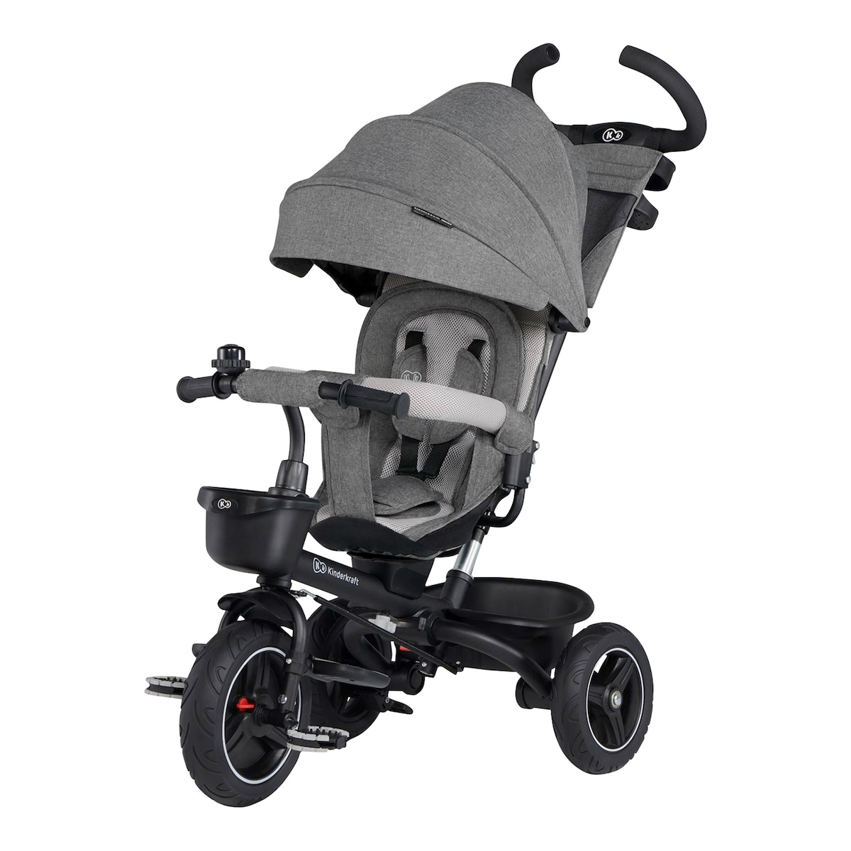 Kinderkraft Dreirad Spinstep Kinderrad Buggy Kinderwagen Platinum Grey  B-Ware