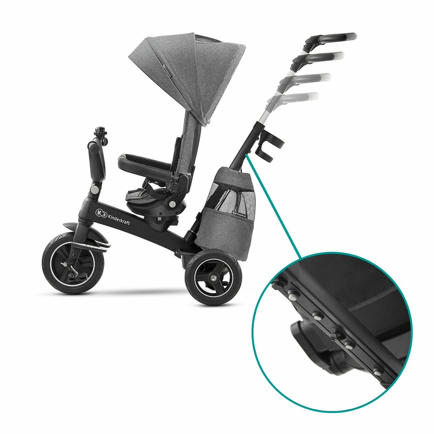 Kinderkraft Easytwist Kinderwagen Buggy City Kinderwagen Ab 9 Monate Grau  B-Ware