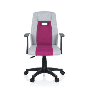 B-Ware hjh OFFICE KIDDY EXTRA Kinder Drehstuhl Schreibtischstuhl Bürostuhl Grau Pink
