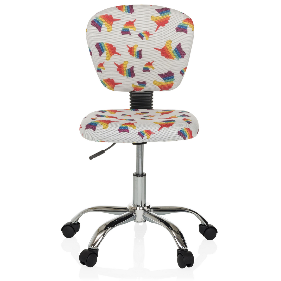 Hjh Office Kinderdrehstuhl Schreibtischstuhl Kid Bubble Einhorn Motiv Stoff  B-Ware - 4064323038924