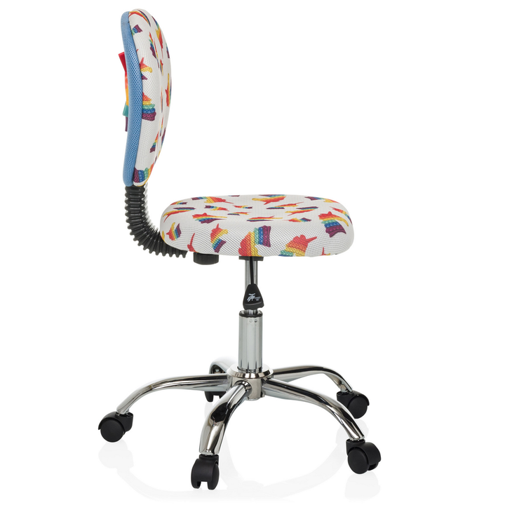 Hjh Office Kinderdrehstuhl Schreibtischstuhl Kid Bubble Einhorn Motiv Stoff  B-Ware - 4064323038924
