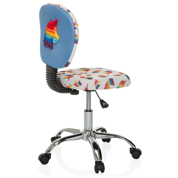 Hjh Office Kinderdrehstuhl Schreibtischstuhl Kid Bubble Einhorn Motiv Stoff  B-Ware - 4064323038924