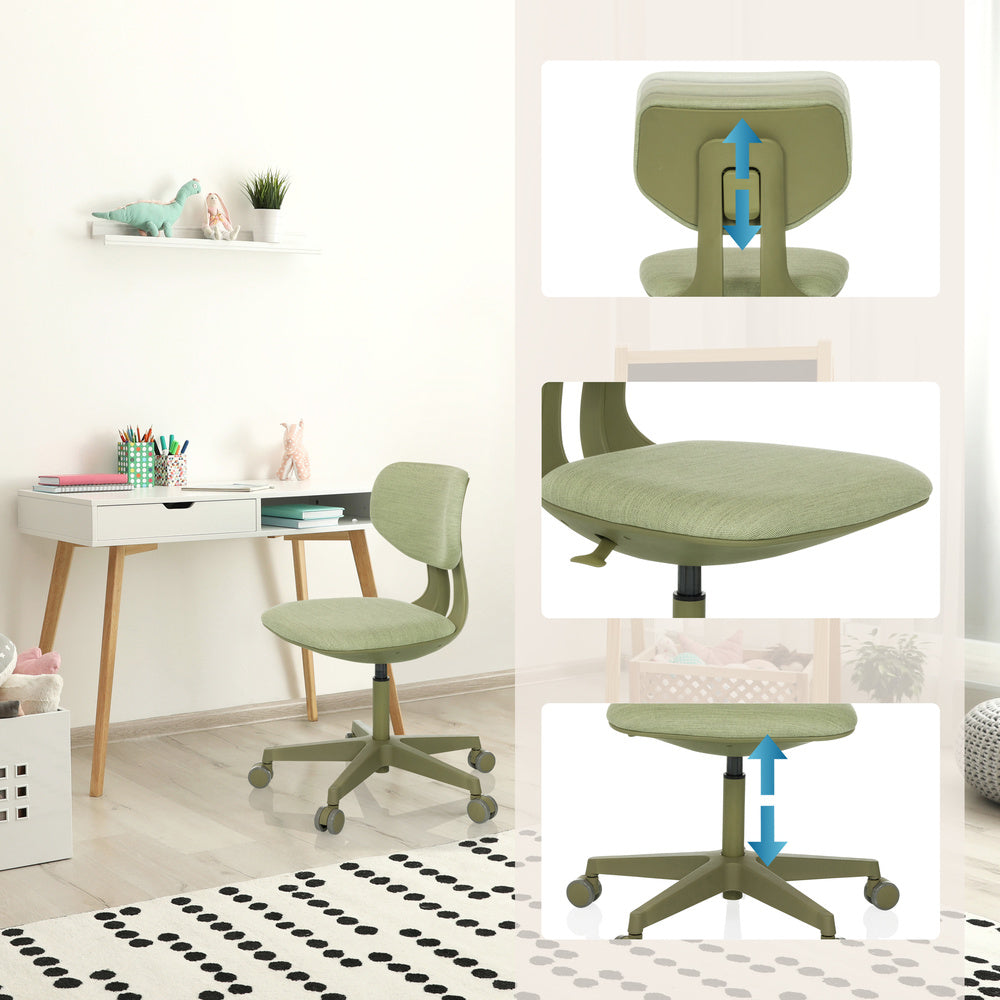 hjh OFFICE Kinderschreibtischstuhl Kinderstuhl KID COLORE Drehstuhl Stoff g781 - 4064323106104