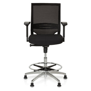 B-Ware hjh OFFICE Counterstuhl Arbeitsstuhl Sitzmöbel Netzstoff  höhenverstellbar