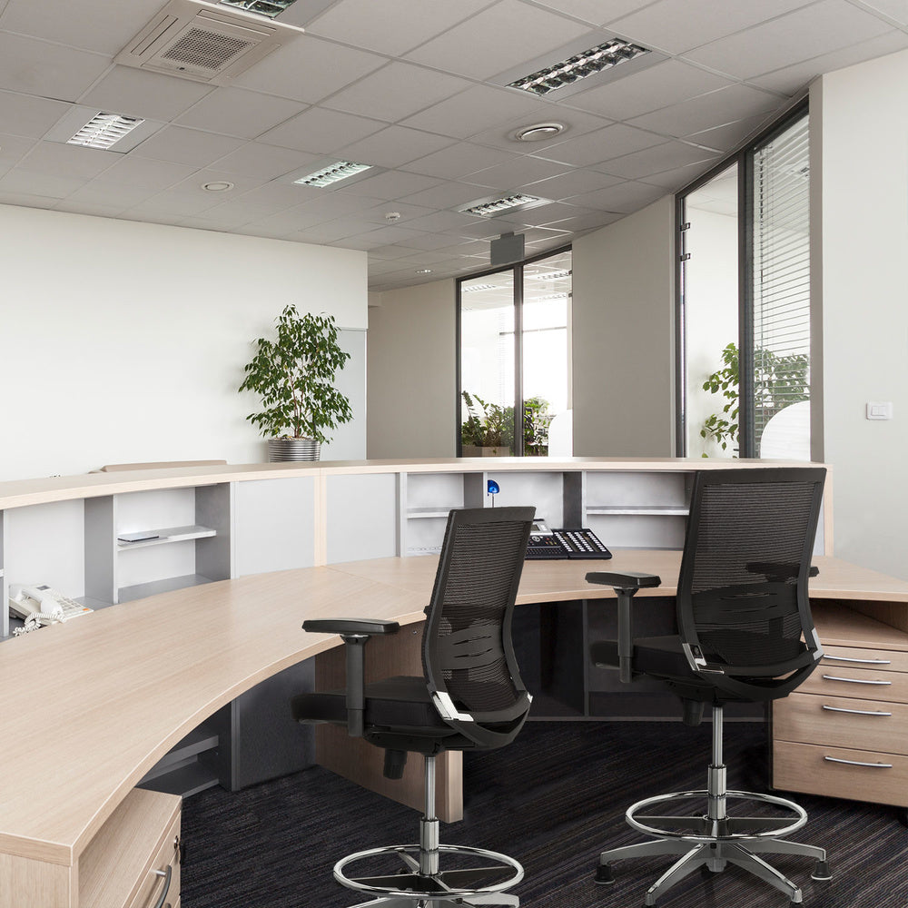hjh OFFICE Counterstuhl Arbeitsstuhl Sitzmöbel Netzstoff  höhenverstellbar - 4260284083540