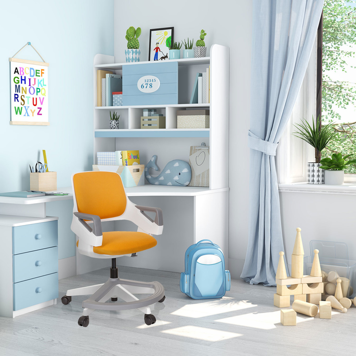 Hjh Office Kinderstuhl Drehstuhl Kid Flex Netzstoff Orange Höhenverstellbar B-Ware - 4251084671068