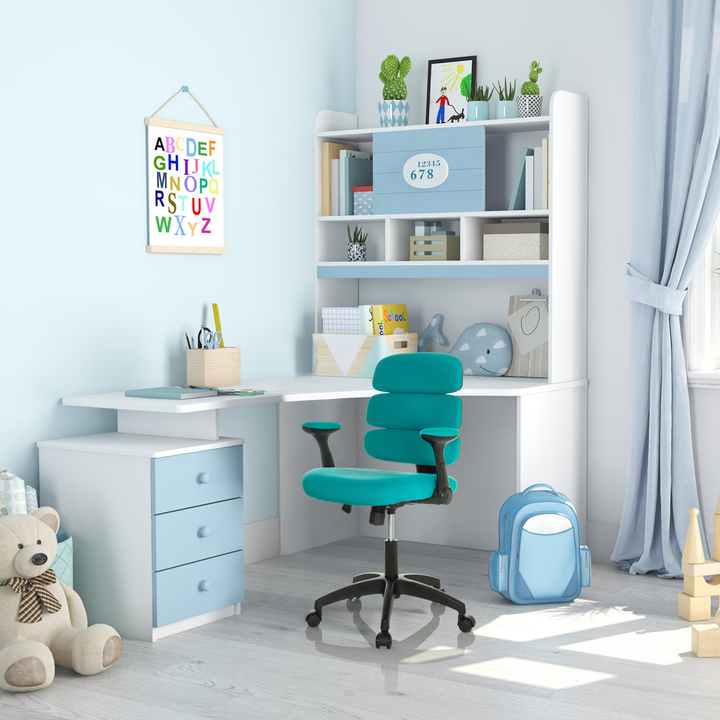 Hjh Office Kinderstuhl Schreibtischstuhl Kid Ergolino B Stuhl Stoff Blau B-Ware - 4064323035442