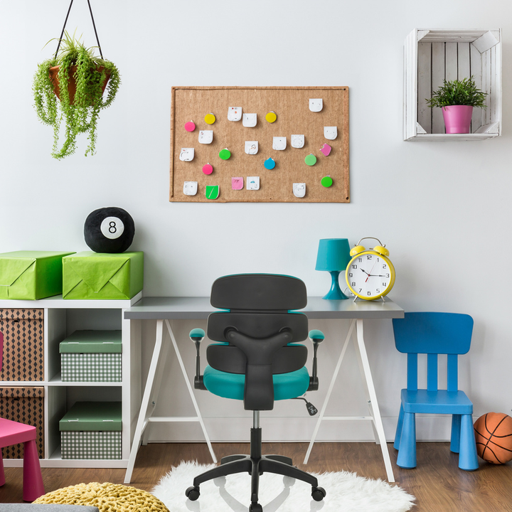 Hjh Office Kinderstuhl Schreibtischstuhl Kid Ergolino B Stuhl Stoff Blau B-Ware - 4064323035442