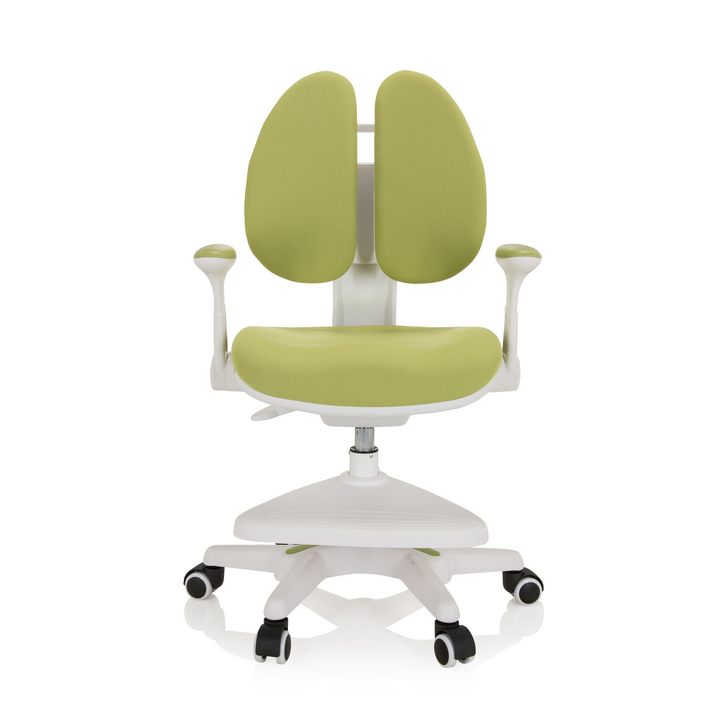 Hjh Office Kinderstuhl Schreibtischstuhl Kid Wing Stuhl Stoff Grün Mitwachsend B-Ware - 4064323020233