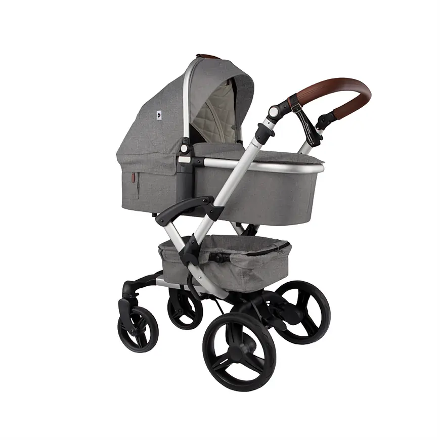 B-Ware Bonavi Kinderwagen Kombiwagen Buggy 2.0 Melange Grey Höhenverstellbar Kombi - 4260526897836