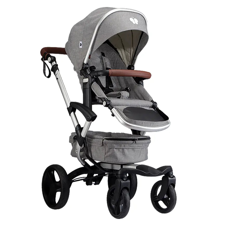 B-Ware Bonavi Kinderwagen Kombiwagen Buggy 2.0 Melange Grey Höhenverstellbar Kombi - 4260526897836