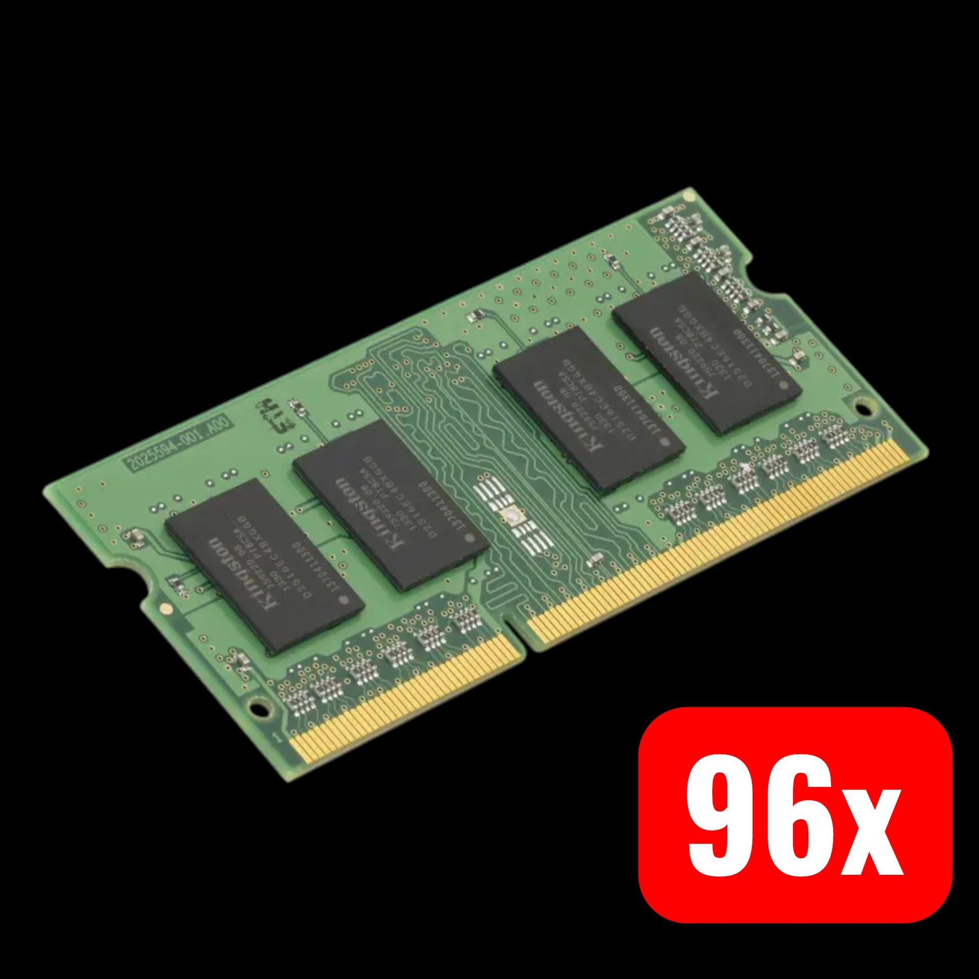 Kingston Laptop Arbeitsspeicher RAM Modul Speicher DDR3L 4 GB SO-DIMM 96 STÜCK - 0740617219784