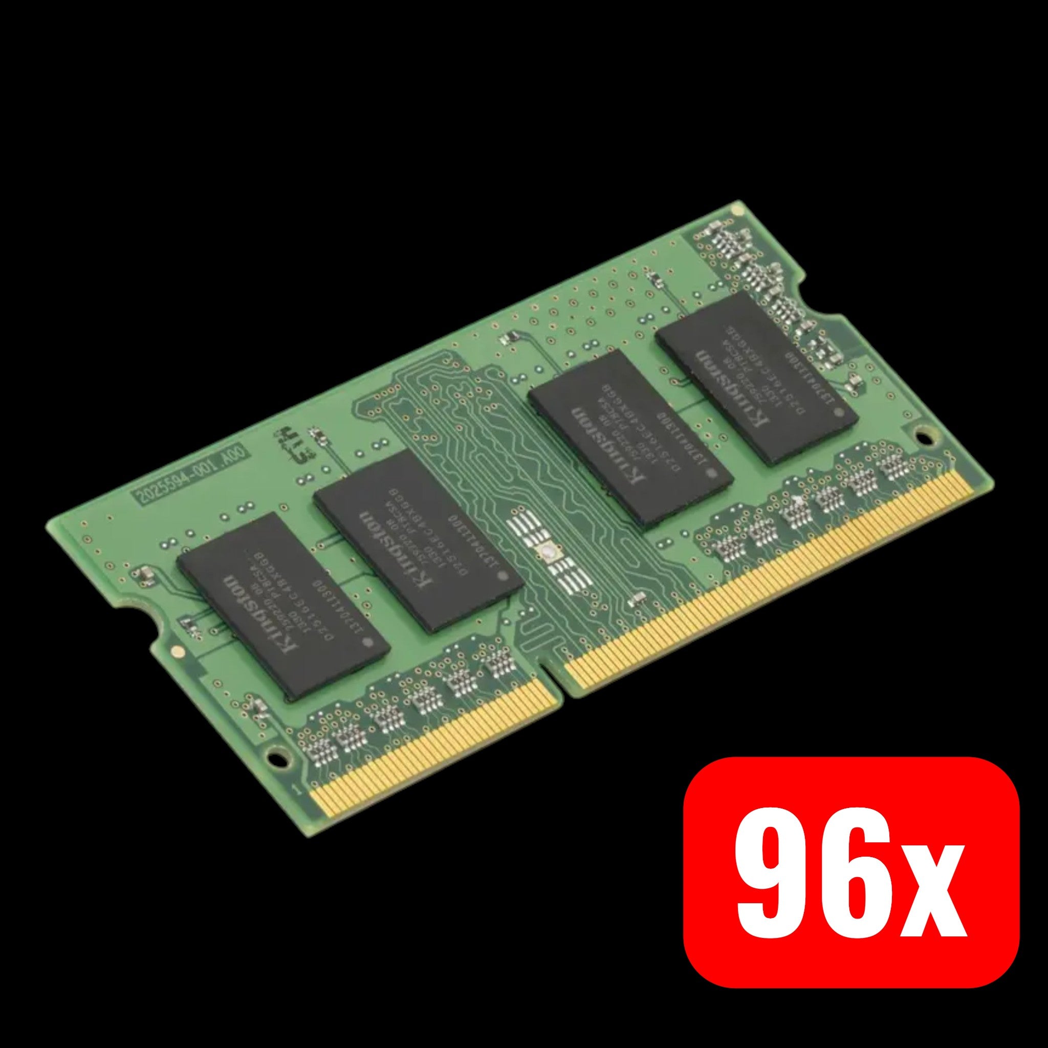 Kingston Laptop Arbeitsspeicher RAM Modul Speicher DDR3L 4 GB SO-DIMM 96 STÜCK - 0740617219784