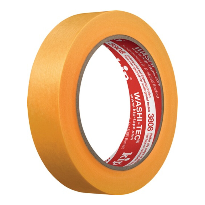 B-Ware Kip Abdeckband Klebeband Malerband Gelb 50m 38mm Washi Tec Premium Glatt - 4013142808355