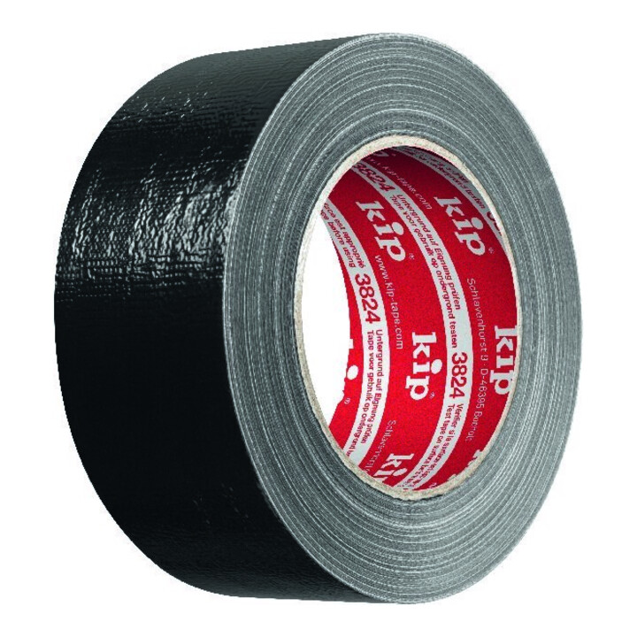 Kip Steinband Klebeband 3824 Schwarz L 50m B 50mm Band Malerbedarf B-Ware - 4013142824515