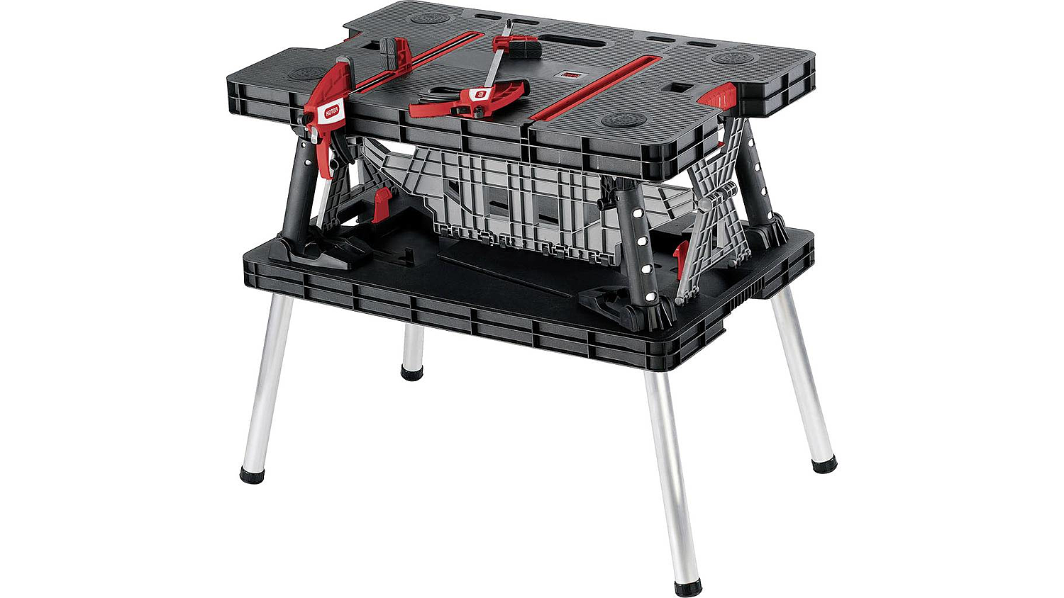 B-Ware Keter 237005 Klappbare Werkbank Arbeitsplatte Arbeitstisch 85x75.5x55 Cm Bank