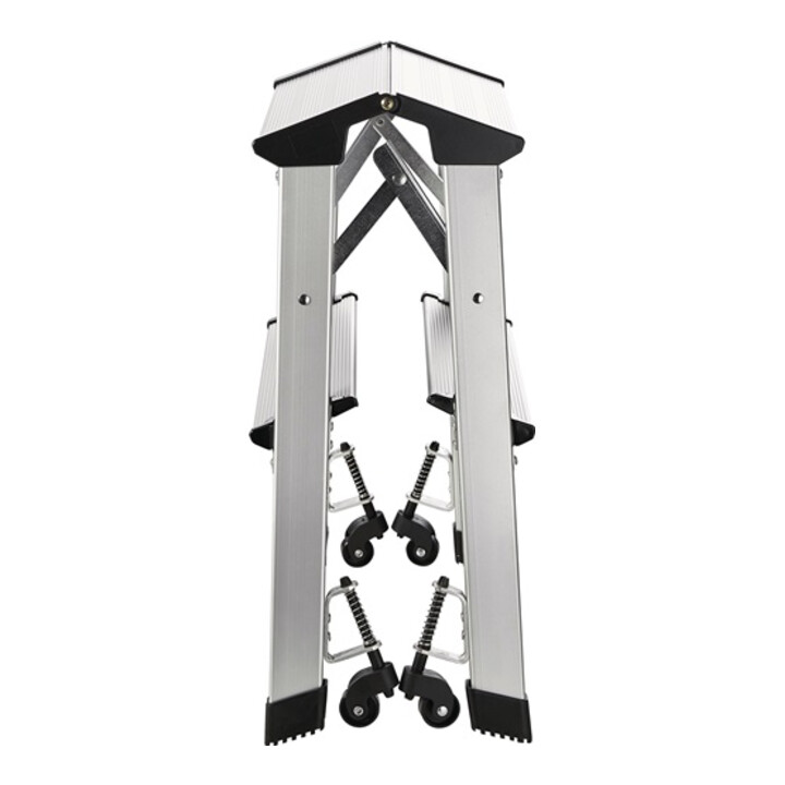 B-Ware Nordwest Klapptritt Steighilfe Plattformhöhe 440mm Alu Fahrbar 2 Stufen - 4007735008987