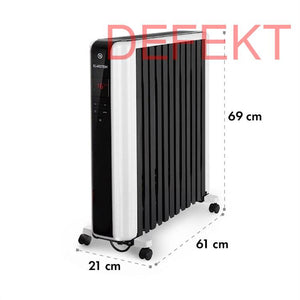 D-Ware Klarstein Thermaxx 2500 ölradiator Elektroheizung Mobile Heizung Defektware