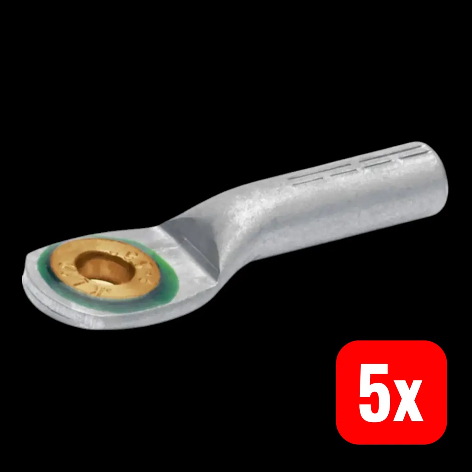 B-Ware Klauke Rohrkabelschuh M12 Presskabelschuh 180 Grad Alu 240qmm Blank 5 Stück - 4012078474566