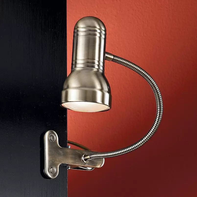 Klemmleuchte Samala Patina Stehlampe Stehleuchte Klemmlampe Leselampe Licht Spot B-Ware - 9003090147380