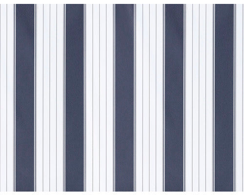 Klemmmarkise Balkonmarkise Markise Polyester Streifen Blau Weiß Signalweiß - 4306516022397