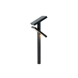B-Ware Klewe Led Solarlampe Heliostepper Außenleuchte Anthrazit Erdspieß Ip65 Lampe